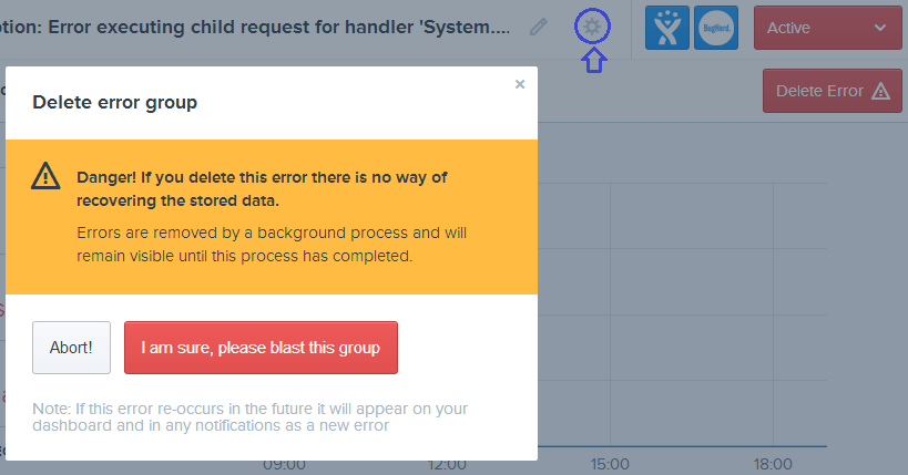 Delete Error Group from Raygun