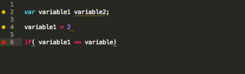Color exapmle of SublimeLinter