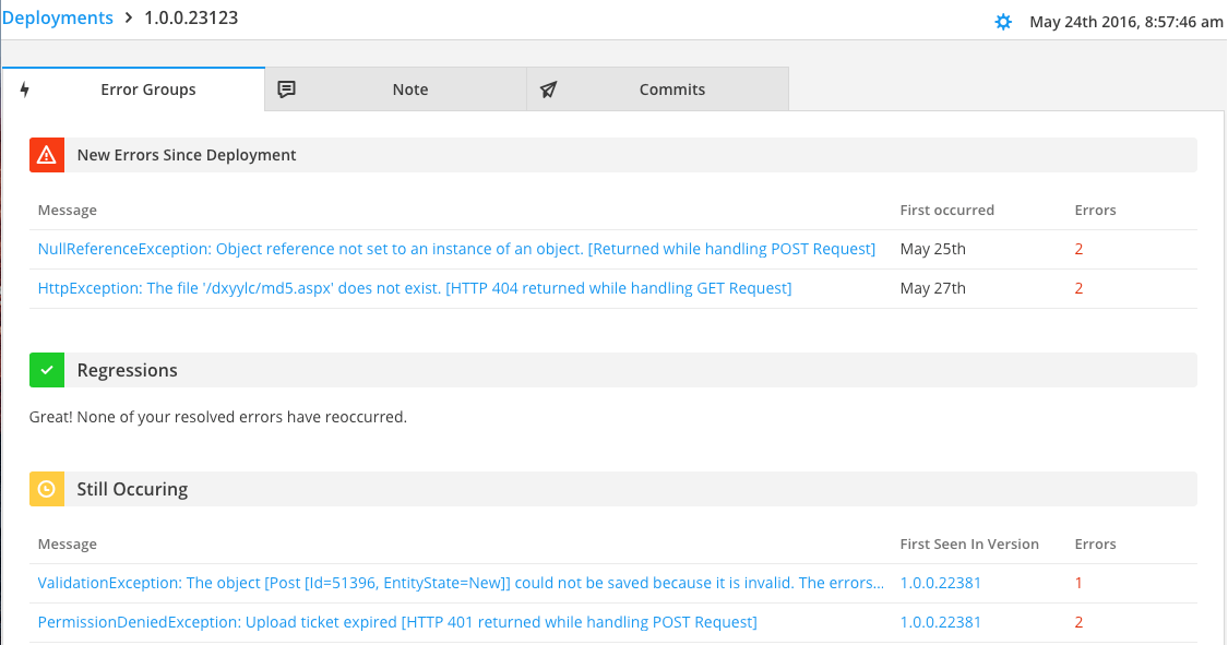 Continuous deployment is made easier if you can see the errors in your deployments 