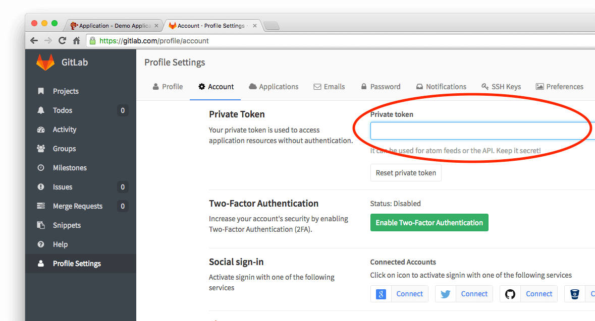 Gitlabs dashboard is functional - just like the Raygun and Gitlab integration