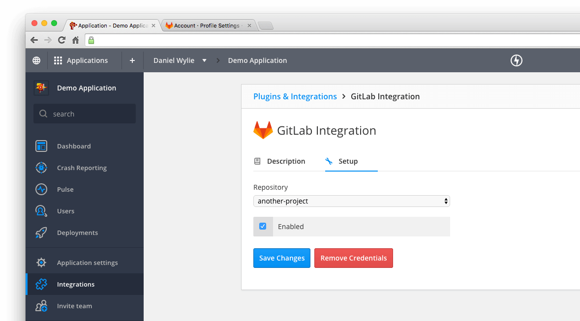 Once you choose the repository you'll be closer to using Raygun and Github