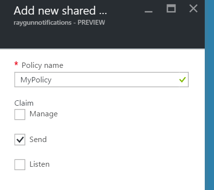 Azure Service Bus has the ability to Add new shared. 