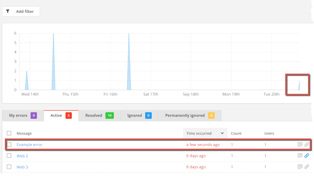 Inside Raygun dashboard, you can access machine affected via the individual error