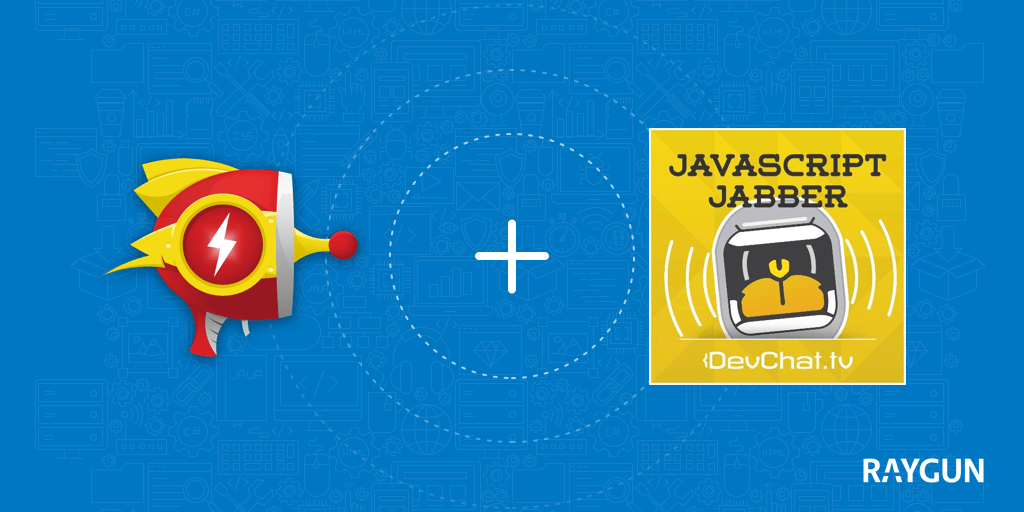 Feature image for Moving from Node.js to .NET with Raygun and JavaScript Jabber [Podcast]