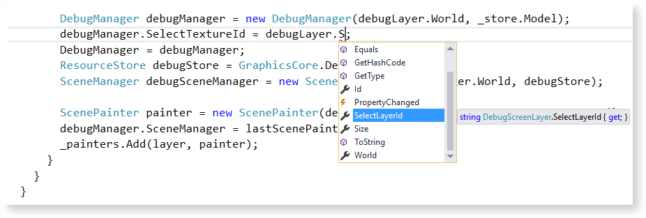 Visual Studio features: Opening the IntelliSense popup