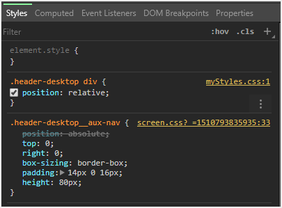 General styles have been applied to unintended elements